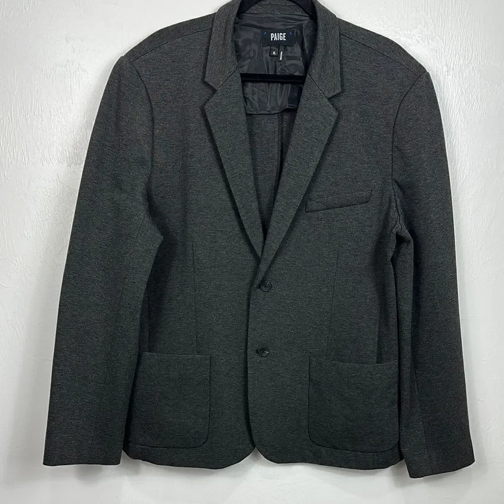 Paige Men's Dax Classic Fit Sport Coat Blazer In Gray Size XL